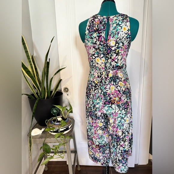 Anthropologie Plenty by Tracy Reese Selena Floral Wide Leg Crop Jumpsuit small - Picture 6 of 16